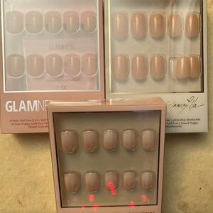 NIB Never Opened! GLAMNETIC Bundle (3) Press-Ons 2 Supershort 1 Short